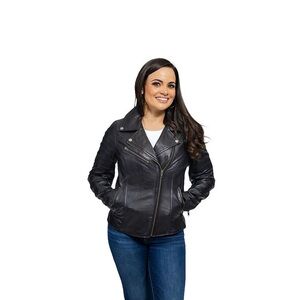 Women's Whet Blu Asymmetrical Moto Leather Jacket BLACK NWOT